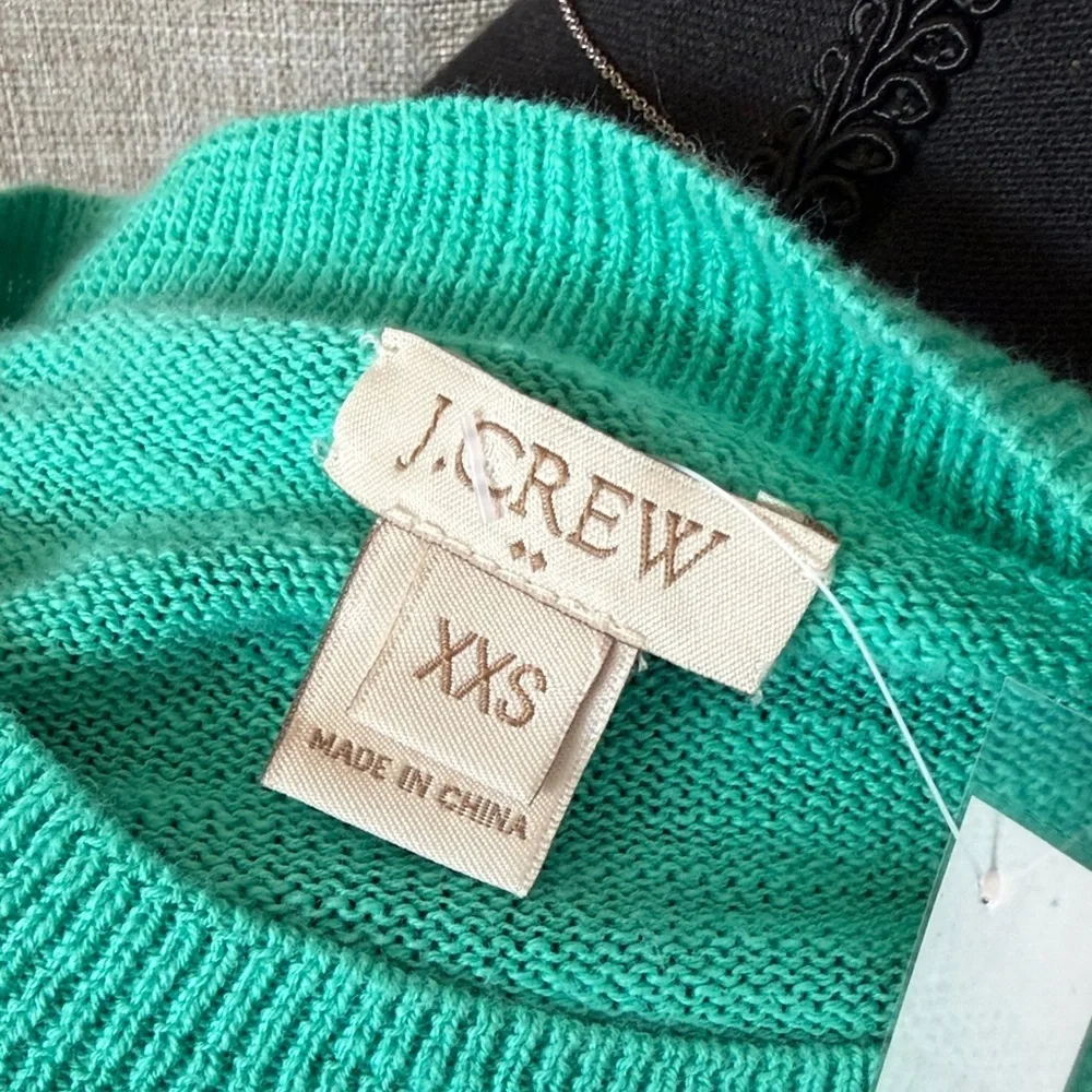 J. Crew Vibrant Green Knit Top